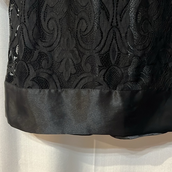 Gorgeous black lace over silk dress 2 in 1 combo Size: S/M - Picture 3 of 12